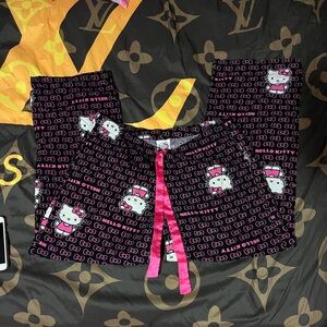 Pretty in pink hello kitty PJ pants ♡